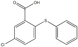 5-氯-2-(苯基巯基)苯甲酸, 13421-01-7, 结构式