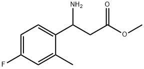 METHYL 3-AMINO-3-(4-FLUORO-2-METHYLPHENYL)PROPANOATE 结构式