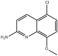 5-chloro-8-methoxyquinolin-2-amine Struktur