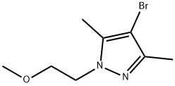 4-溴-1-(2-甲氧基乙基)-3,5-二甲基-1H-吡唑, 1342761-60-7, 结构式