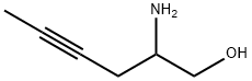 2-aminohex-4-yn-1-ol 化学構造式