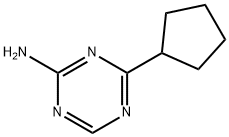 4-(Cyclopentyl)-1,3,5-triazin-2-amine Structure