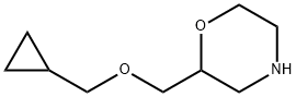 2-[(cyclopropylmethoxy)methyl]morpholine Struktur