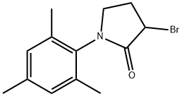 3-bromo-1-(2,4,6-trimethylphenyl)pyrrolidin-2-one 化学構造式