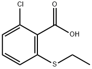 2-氯-6-(乙基硫基)苯甲酸 结构式