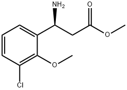 METHYL (3S)-3-AMINO-3-(3-CHLORO-2-METHOXYPHENYL)PROPANOATE Structure
