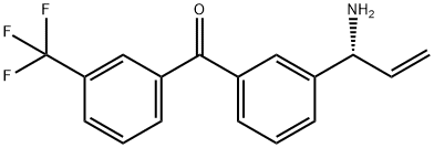 3-((1R)-1-Aminoprop-2-enyl)phenyl 3-(trifluoromethyl)phenyl ketone 结构式