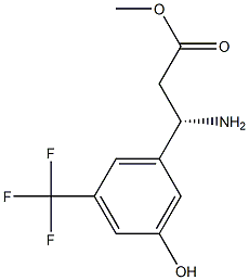 METHYL (3S)-3-AMINO-3-[3-HYDROXY-5-(TRIFLUOROMETHYL)PHENYL]PROPANOATE Struktur