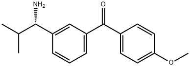 3-((1S)-1-Amino-2-methylpropyl)phenyl 4-methoxyphenyl ketone Structure