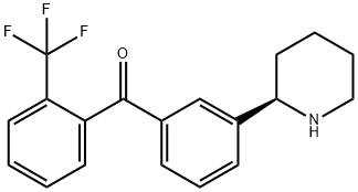 3-((2R)(2-Piperidyl))phenyl 2-(trifluoromethyl)phenyl ketone 结构式