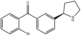 3-((2R)Pyrrolidin-2-yl)phenyl 2-bromophenyl ketone,1344553-06-5,结构式