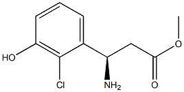 METHYL (3R)-3-AMINO-3-(2-CHLORO-3-HYDROXYPHENYL)PROPANOATE Structure
