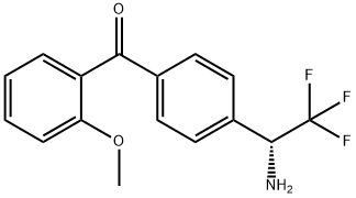 4-((1R)-1-Amino-2,2,2-trifluoroethyl)phenyl 2-methoxyphenyl ketone Struktur