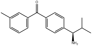 4-((1R)-1-Amino-2-methylpropyl)phenyl 3-methylphenyl ketone 结构式