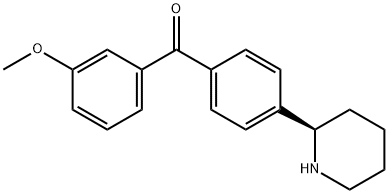 4-((2R)(2-Piperidyl))phenyl 3-methoxyphenyl ketone,1344623-06-8,结构式