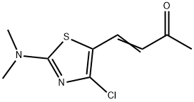 4-[4-氯-2-(二甲氨基)-1,3-噻唑-5-基]丁-3-烯-2-酮, 1344869-08-4, 结构式