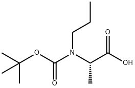 2-{[(tert-butoxy)carbonyl](propyl)amino}propanoic acid Structure