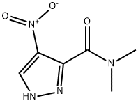 N,N-dimethyl-4-nitro-1H-pyrazole-3-carboxamide 化学構造式