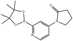 1-(2-(4,4,5,5-tetramethyl-1,3,2-dioxaborolan-2-yl)pyridin-4-yl)pyrrolidin-2-one Structure