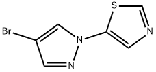 1-(Thiazol-5-yl)-4-bromopyrazole Structure