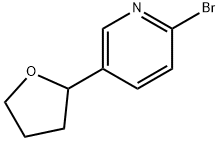 2-Bromo-5-(tetrahydrofuran-2-yl)pyridine Struktur