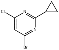 4-Chloro-6-bromo-2-cyclopropylpyrimidine Structure