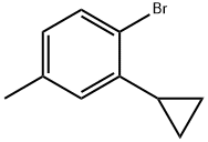 1-bromo-2-cyclopropyl-4-methylbenzene Structure