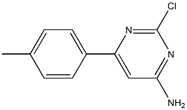 2-Chloro-4-amino-6-(4-tolyl)pyrimidine 化学構造式