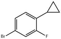 4-溴-1-环丙基-2-氟苯,1353855-10-3,结构式