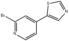 2-Bromo-4-(5-thiazolyl)pyridine 化学構造式