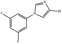 4-Bromo-1-(3,5-difluorophenyl)imidazole 化学構造式