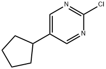 2-Chloro-5-(cyclopentyl)pyrimidine 结构式