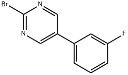 2-Bromo-5-(3-fluorophenyl)pyrimidine Struktur