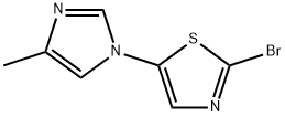 2-Bromo-5-(4-methylimidazol-1-yl)thiazole Structure