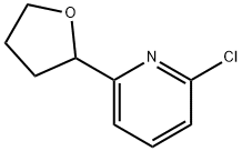 2-Chloro-6-(tetrahydrofuran-2-yl)pyridine Struktur