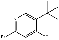 2-Bromo-4-chloro-5-(tert-butyl)pyridine Structure