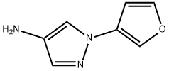 4-Amino-1-(3-furyl)pyrazole 结构式