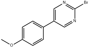2-Bromo-5-(4-methoxyphenyl)pyrimidine Struktur