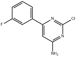 2-Chloro-4-amino-6-(3-fluorophenyl)pyrimidine Structure