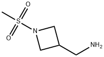 (1-甲磺酰吖丁啶-3-基)甲胺,1353897-67-2,结构式