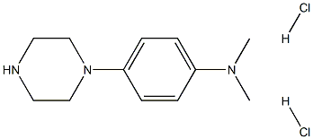N,N-dimethyl-4-(piperazin-1-yl)aniline dihydrochloride Structure