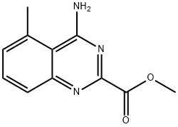 methyl 4-amino-5-methylquinazoline-2-carboxylate 结构式