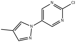 2-Chloro-5-(4-methyl-1H-pyrazol-1-yl)pyrimidine Structure