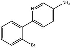 6-(2-BROMOPHENYL)PYRIDIN-3-AMINE 结构式