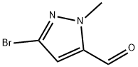 3-bromo-1-methyl-1H-pyrazole-5-carbaldehyde Struktur
