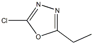 2-chloro-5-ethyl-1,3,4-oxadiazole 化学構造式