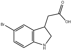 2-(5-bromo-2,3-dihydro-1H-indol-3-yl)acetic acid|2-(5-溴代吲哚-3-基)乙酸