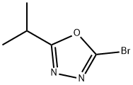 2-bromo-5-(propan-2-yl)-1,3,4-oxadiazole Struktur