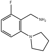 2-氟-6-(吡咯烷-1-基)苯基]甲胺,1368808-39-2,结构式