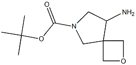 tert-butyl 8-amino-2-oxa-6-azaspiro[3.4]octane-6-carboxylate Struktur